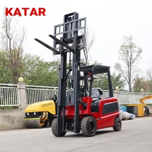 Mini Popular Full Electric Explosion-Proof Solid Tyre Four Wheel Forklift Inside Container Operation Very Narrow Aisle