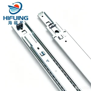 Steel Cabinet 45mm 100lbs Heavy Duty Full Extension Ball Bearing Drawer Slide With Bayonet For Office/Hotel Apartment