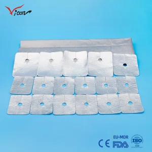 China OEM ODM ISO Approved Adhesive Wound Transparent Film Antibacterial Aluminized Tracheostomy Dressing