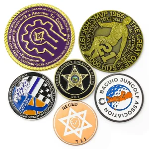 Wholesale Custom Cheap Personalized Custom 3D Soft Hard Ancient Blank Enamel Old Challenge Coin