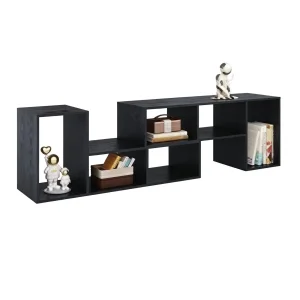 Black Stylish Minimalist Modern Furniture Durable Poplar TV Stand for Storage Living Room Bedroom Hotel