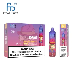 Fumot Randm Vape Tornado 15000 Puffs Disposable E Cigarette 15K Screen Display 0% 2% 3% 5% Mesh Coil Rechargeable Vapor Puff Vape
