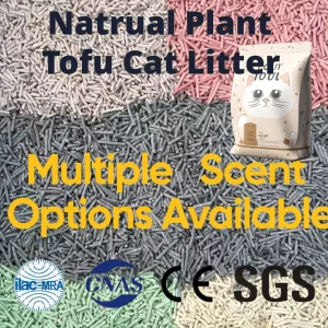 OEM ODM Eco-Friendly Tofu Litter for Cats - 2.5kg Recyclable Kraft Paper