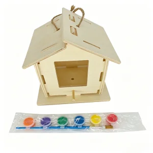 DIY Bird House Kit Build &amp; Paint Your Own Wooden Bird House Making Painting Kit