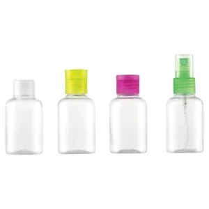 50ml/100ml Pet Plastic Container Bathroom Conditioner Storage Reusable Liquid Bottle