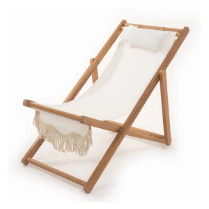 Foldable Wooden Sunbed Chair