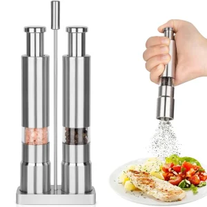 Stainless Steel One-Handed Spice Mill