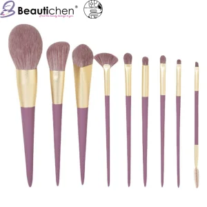 Purple Makeup Brushes Set
