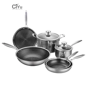 Honeycomb Frying Pan Cookware Set