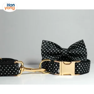Hanyang Custom Classic Cheap Pet Collars Dog Leash Harness with Cute Bowknot