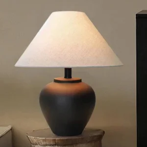 Ceramic Pot Table Lamp Wabi-sabi Style