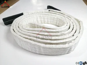 White Eye-Eye Flat Webbing Sling Strap for Lifting En1492-1