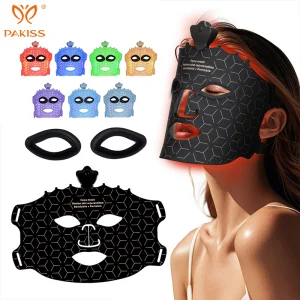7 Colors Infrared LED Beauty Silicone Facial Mask Red Light Therapy Device for Face and Eye