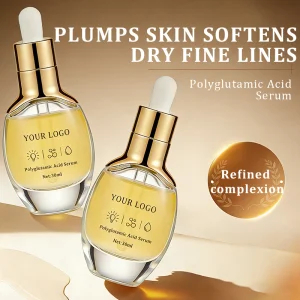 Polyglutamic Acid Face Serum Hyaluronic Acid Hydration Moisturizing Plumping Serum for Dry Skin Skin Care