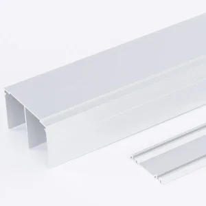 Custom sliding door system profiles for wardrobe in 6063-T5 alloy with clear anodize Quotes, Products
