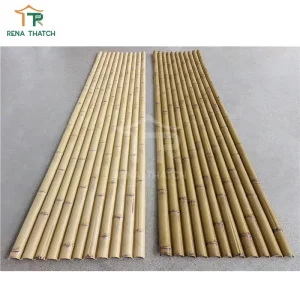 Long Lasting Outdoor Artificial Bamboo Screen Plastic Bamboo Wall Synthetic Bamboo Ceiling