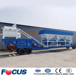 Yhzs75 Precast Dry Portable Ready Mobile Concrete Batching Plant for Sale