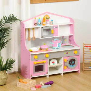 Kids Big Wooden Pretend Role Play Cooking Simulation