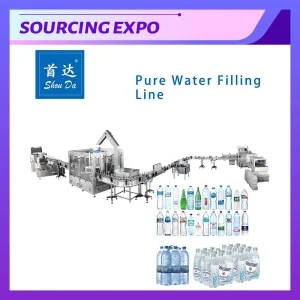 Máquina de llenado y sellado rotativa personalizable para agua embotellada