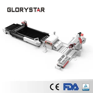 Sistema de Preparação de Bobinas Glorystar Laser Industrial - 1-80kw Gestão Automática de Resíduos e Extração de Poeira Seccional