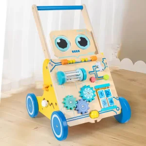 Custom Robot Wooden Baby Walker