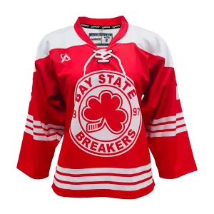 High-Quality Bay State Breakers Professional Ice Hockey Uniform - Red and White Version Factory, Products