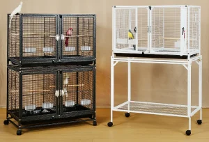 Stackable Iron Bird Cage Breeder Parrots Lovebirds