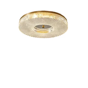 Modern Luxury LED Ceiling Lamp Gold Crystal