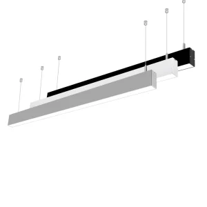 35*67mm Profile Slim Size Suspended LED Linear Light for Office