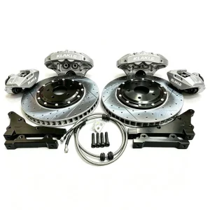 KLAKLE ANG Aerospace Aluminum Hat Two Piece Brake Disc Stable Track Braking 380mm Rear Rotor for PEUGEOT 306