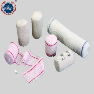 High Quality Medical Disposable Surgical Dressing 80%Cotton 20% Spandex Fabric Elastic Crepe Bandage