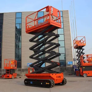 16mawp Rough Terrain Self Propelled Scissor Lift Track Mobile Work Platform