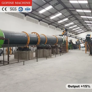 Linha de Produção de Processamento de Pellets de Fertilizante por Granulação em Tambor Rotativo