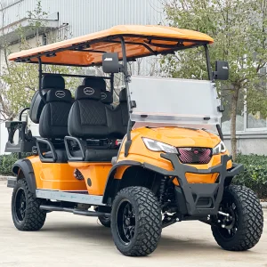 CE Arrived Luxury Electric Golf Buggy 6-Seater Club Cart AC Motor Road Tires for Hunting Lithium Battery 48V 70 Km/h 70-90km
