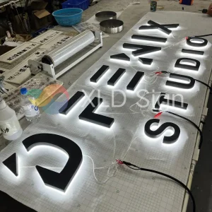 High-Quality Black Logo Backlit Storefront Sign Suppliers, Manufacturer