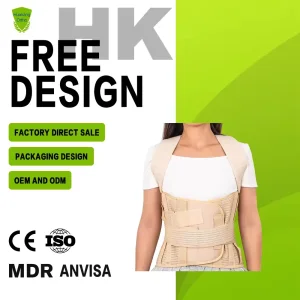 Medical Lumbar Lower Back Brace Correct Posture Chest Open Posture Corrector Back Brace Lumbar Support Belt for Relief Pain