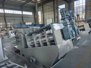 Automatic ISO/SGS Sewage Wastewater Water Treatment Volute Screw Press Dewatering Sludge Filter System