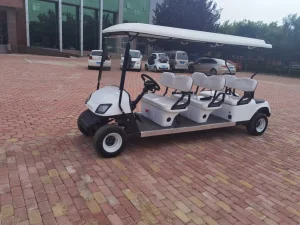 All Terrain Golf Cart 4 Seat Sightseeing Vehicle for Beach Resort Campground and Large Estate Range Golf Cart