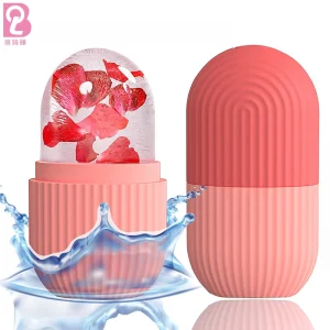 Beiqili Silicone Ice Cube Facial Contouring Ice Mold Roller 5 Colours Frozen Face Massager 105g for Beauty