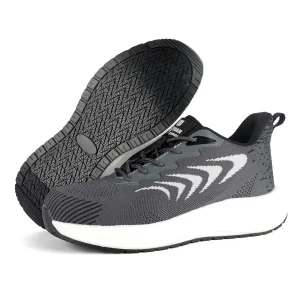 Flyknit Upper Popcorn Outsole Composite Toe Kevlar Safety Work Shoes