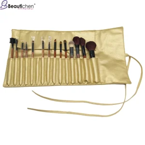 Beautichen 20PCS Conjunto de Pincéis de Maquiagem Profissional de Madeira Macia Eco-Friendly com Cerdas Naturais e Sintéticas