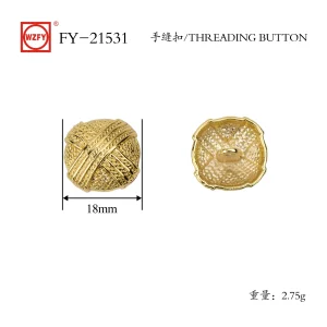 ODM FY-21531# Threading Button for Sewing Vintage Buttons,for Blazer,Suits,Sport Coat,Uniform,Jacket Manufacturer, Companies