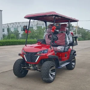 Hot Sale 48/60/72V Lithium Battery Solar Panels Powered Electric Golf Car 4 6 Seater off Road Beach Buggy Electric Golf Cart