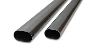 304 316 Stainless Steel Straight Exhaust Tubing with Flat Elliptical Pipe