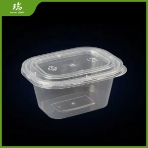 Airtight Leakproof Reusable Safe Stackable Clear Durable Large Plastic Food Container