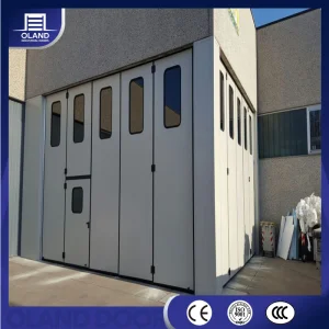 High Quality Folding Sliding Fire Rated Steel Aluminum Safe Workshop Industrial Automated Door