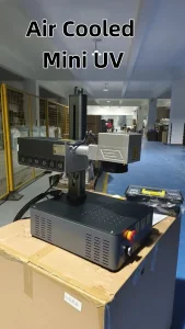 Small Business 17kg Mini UV Laser Printing Machine with 150*150mm D80 Rotatory Auto Focus 5W UV Marker