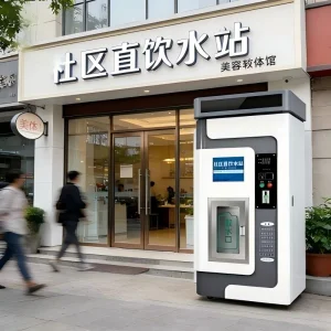 a Premium Large Capacity Water Vending Machine with Various Payment Modes RO Filter Sterilization Single Outlet Water, Support IC Card Payment