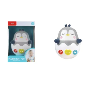 Juguete de peluche musical interactivo para niños al por mayor con luz, juguete para bebés