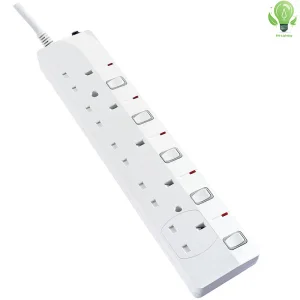 British Type 3 AC Outlets Power Strip with USB Type C Port